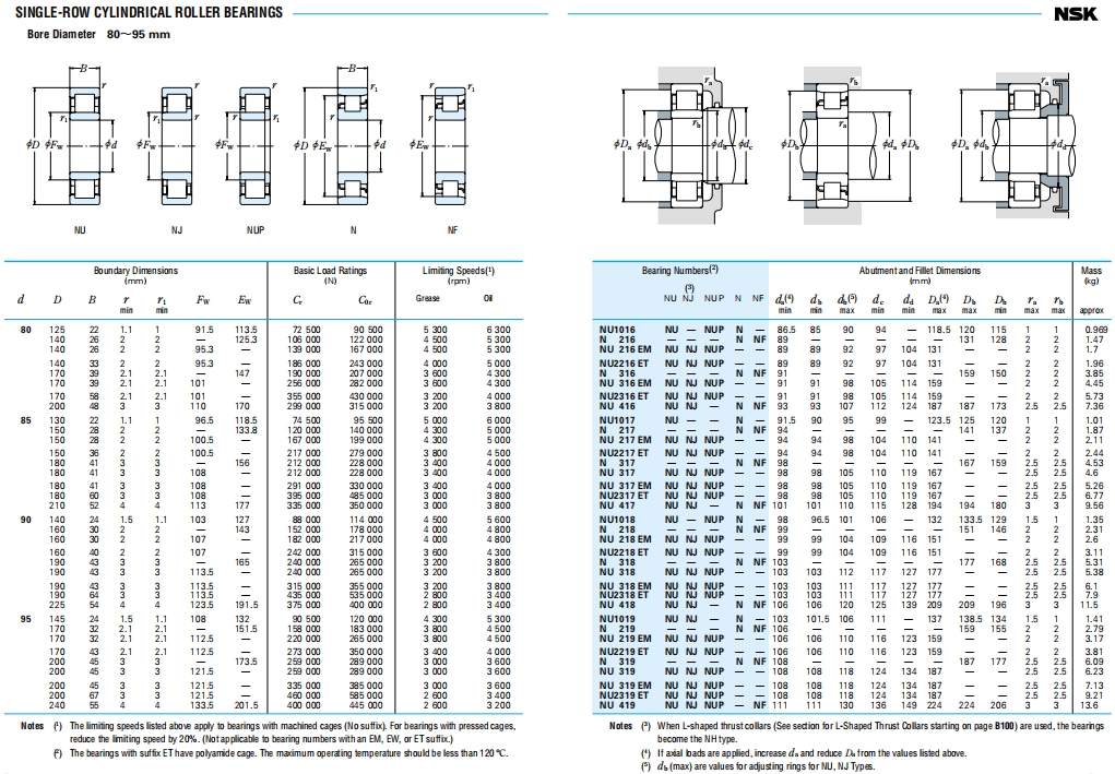 NSK圆柱滚子轴承第5张